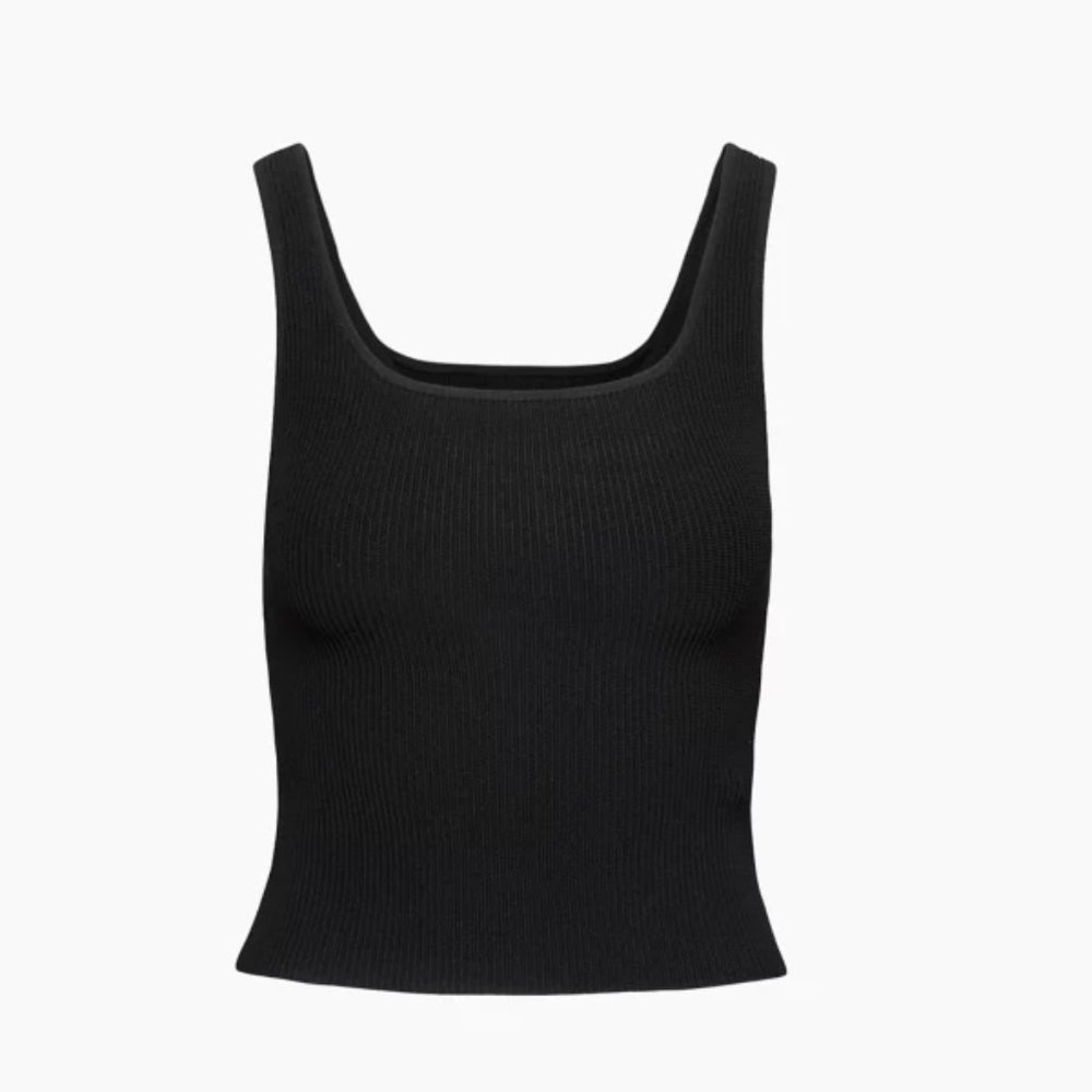 Babaton Sculpt Knit Squareneck Tank - Small